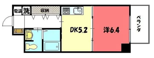 ファーイースト白川通【203号室】の間取り