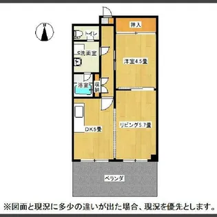シャトー帯広【6階】の間取り