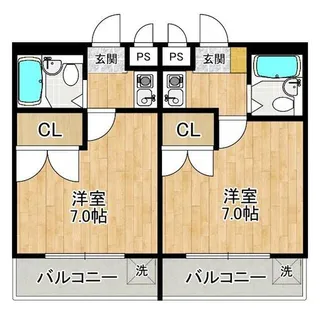 兵庫県神戸市須磨区車字霜ノ下【マンション】の間取り