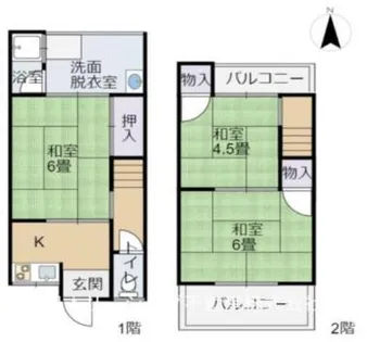 滋賀県近江八幡市上野町【一戸建】の間取り