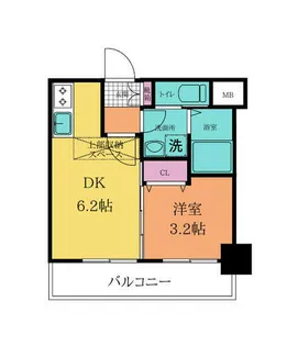 NO71オリエントトラストタワー【20階】の間取り