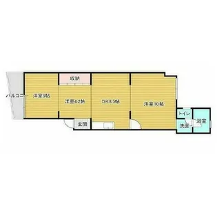 コーポ中野A【4階】の間取り