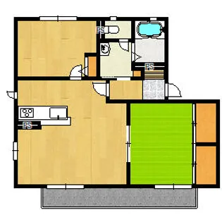 ウィズレイヴォーンⅧ【203号室】の間取り