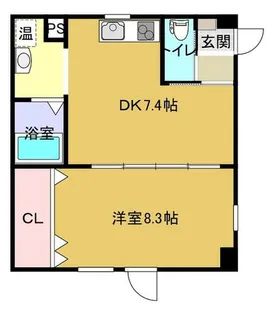 イオン・シルク21【2階】の間取り