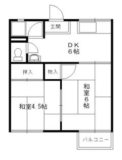 福和ハイツ【203号室】の間取り