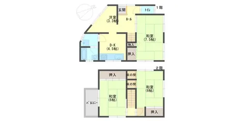 兵庫県丹波市柏原町柏原【一戸建】の間取り