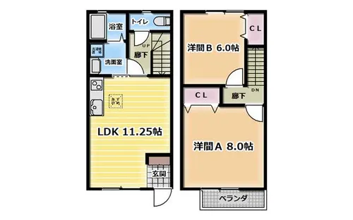 愛知県碧南市照光町1丁目【アパート】の間取り