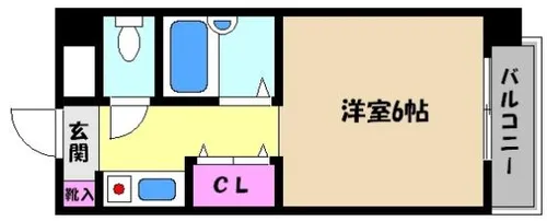 ヴィラウエスト御影【1階】の間取り