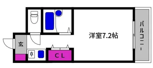 ヴィラウエスト御影【1階】の間取り