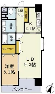 フォレスタ高砂【405号室】の間取り