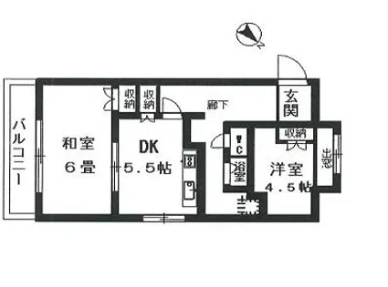 第2源グリーンハイツ【203号室】の間取り