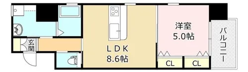Bay Ridge【6階】の間取り