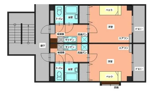 ラ・マール【3階】の間取り