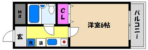 サンハウス【2階】の間取り