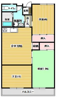 高松ビル【405号室】の間取り