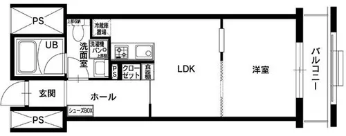 MONOLITH平尾【702号室】の間取り