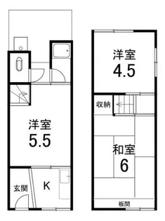 京都府向日市森本町下森本【一戸建】の間取り
