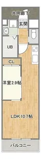 コンダクトレジデンスANO【6階】の間取り