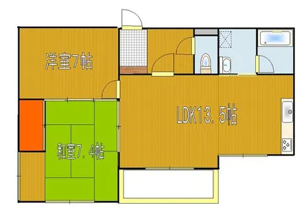 マロンドゥムール【302号室】の間取り