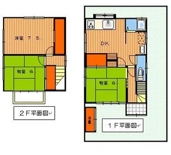 愛知県豊橋市飯村南2丁目【一戸建】の間取り