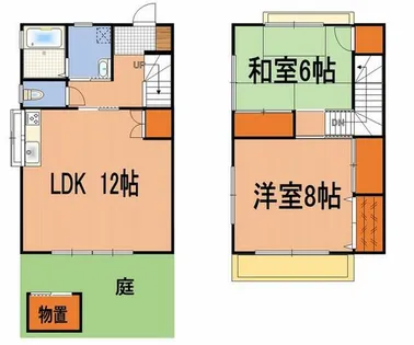 愛知県豊橋市柱六番町【タウンハウス】の間取り