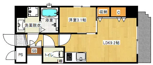 ラクラーレ上前津【7階】の間取り