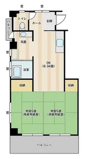 中村ビル【402号室】の間取り