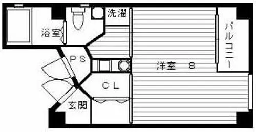 フラット巴【2階】の間取り