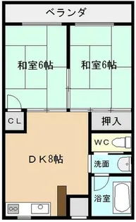 ローズ名草【202号室】の間取り