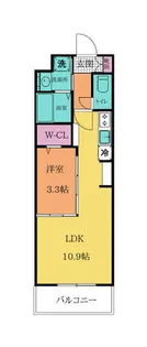 コンダクトレジデンスKONYA【4階】の間取り