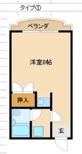 リヴァク下鴨西(旧コーポさいき)【4階】の間取り