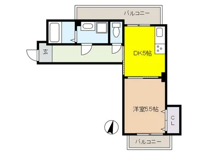 陽光プラザ【4階】の間取り