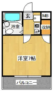 ジュネスタチバナ【3階】の間取り