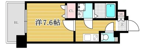 サヴォイ ル・パシフィーク【205号室】の間取り