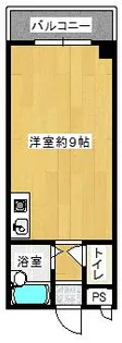 箕面コウメイハイツ【401号室】の間取り