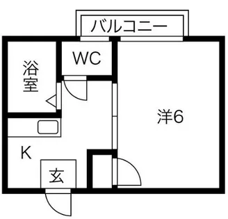 ブルーメゾン白壁【203号室】の間取り