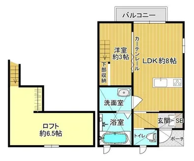 クローバーテラス【1階】の間取り