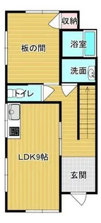 福岡県大牟田市上屋敷町1丁目【一戸建】の間取り