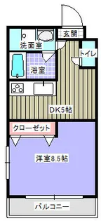 エスポアール【504号室】の間取り