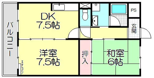 エクシブⅠ番館【1階】の間取り