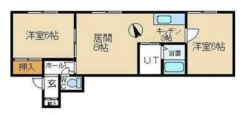ルミエールエムケー1【203号室】の間取り