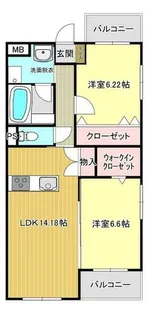 AIM.Street周船寺駅前【306号室】の間取り