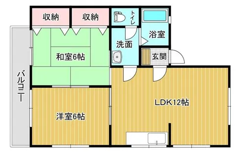 コーユー鷹見台 A棟【2階】の間取り