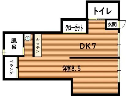 大阪府大阪市住吉区長居西1丁目【マンション】の間取り