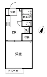 コーポラス友松【2階】の間取り