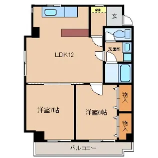 ガーデンコート新栄【9階】の間取り