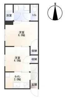 メゾンフルール【105号室】の間取り