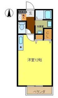 1Rの間取り画像