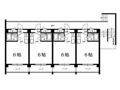 サンライフ堂坂 A棟【A-305号室】の間取り