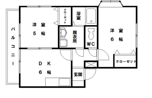 ルートピア古賀【A101号室】の間取り
